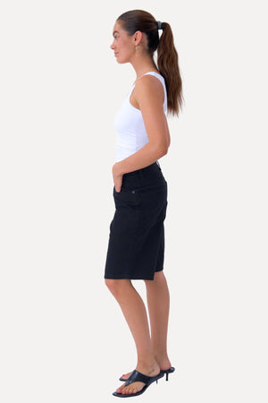 Denim Shorts - Zwart