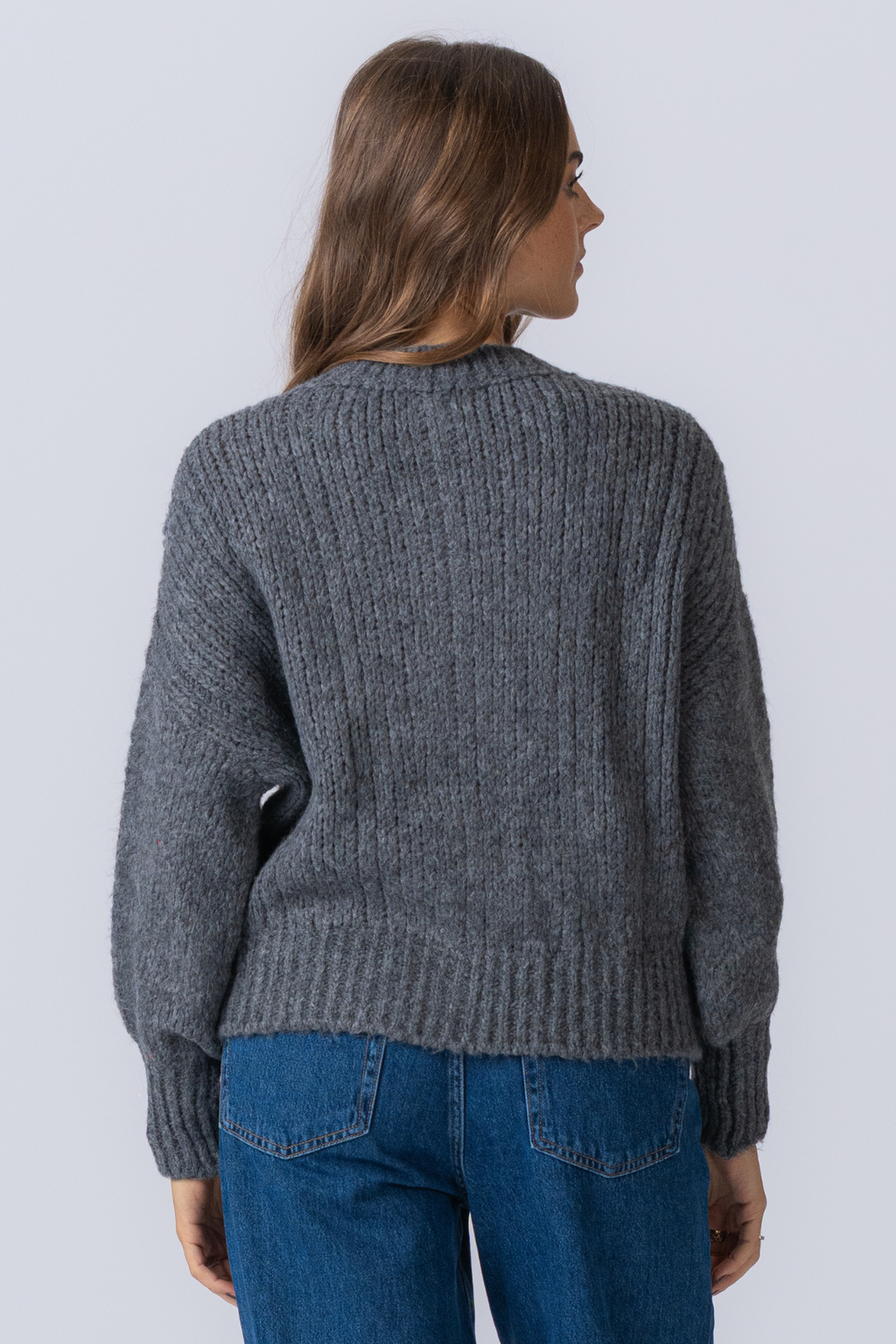 Botton Knit - Grijs