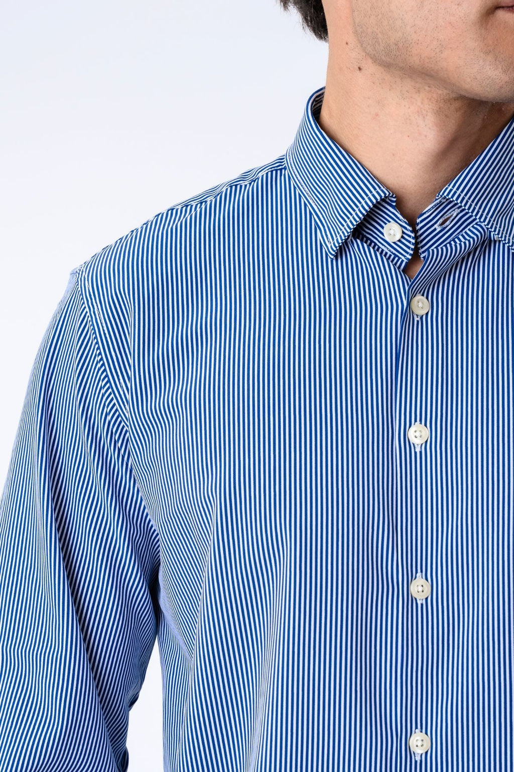 The Original Premium Performance Overhemd - Wit/Marineblauw