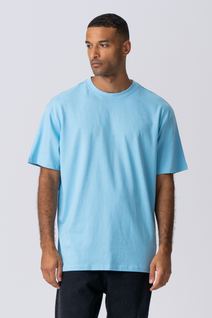 Zwaar Oversized T -shirt - Baltisch blauw