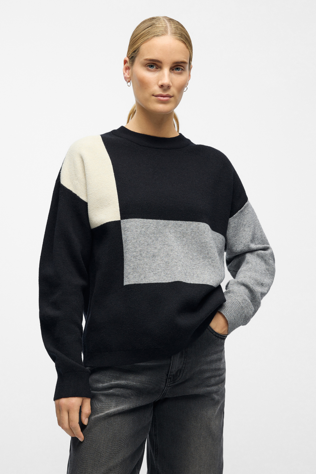 Ray Knit Pullover - Black Sandshell