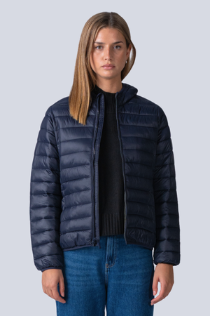 Lichte puffer jas - marine