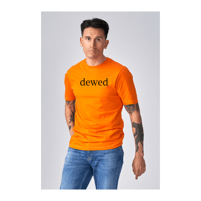 Biologisch Basic T -shirt - oranje