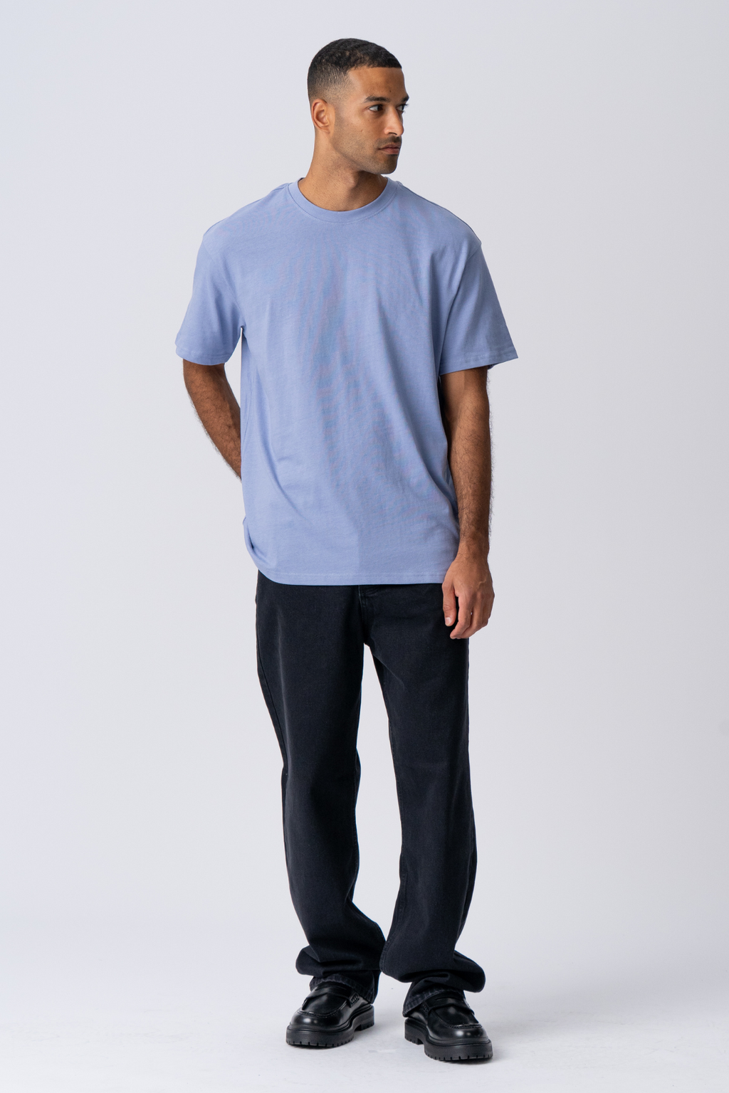 Zwaar Oversized T -shirt - Viola blauw