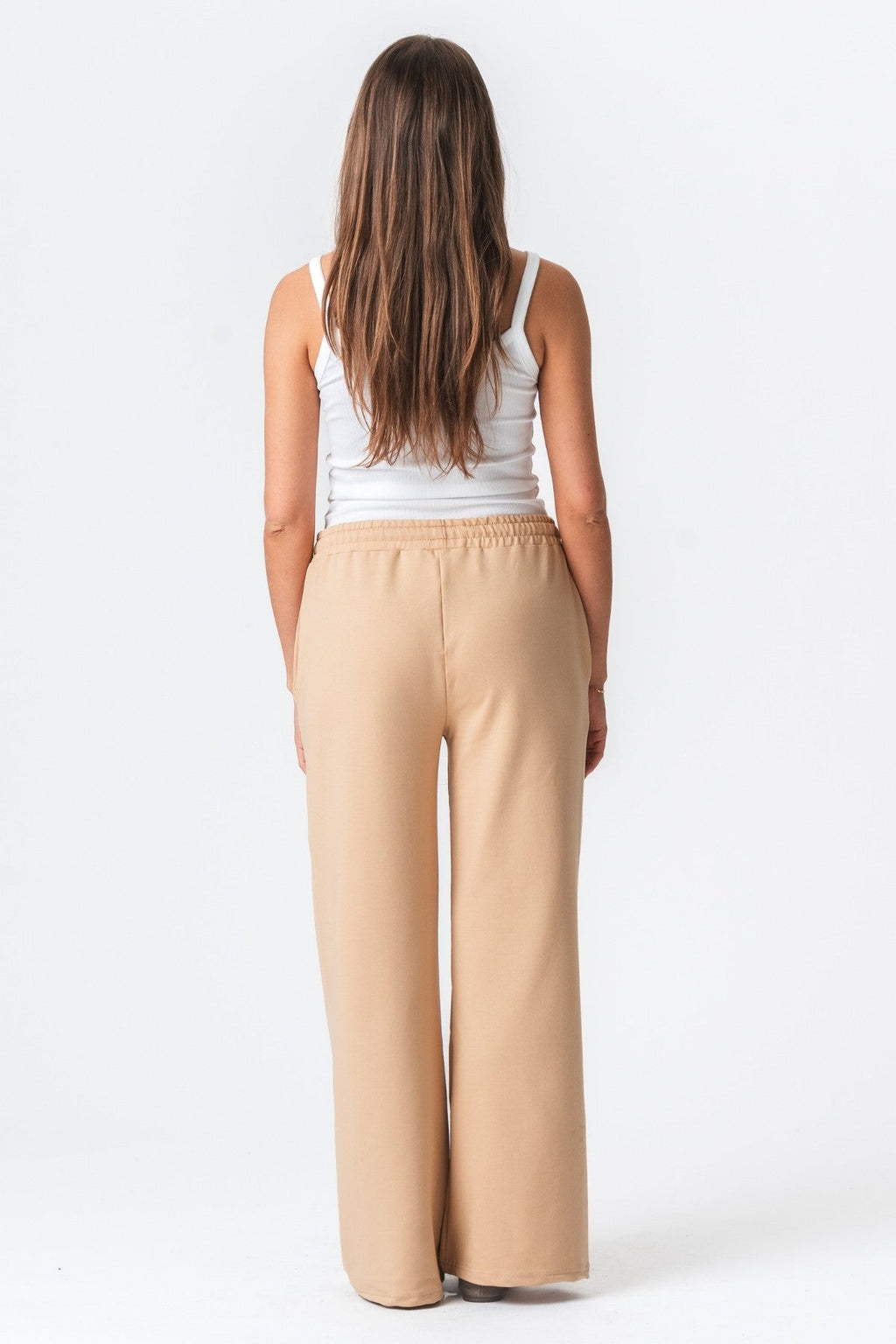 Trainingsbroek breed - zand