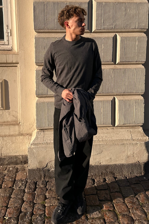 Pullover Ronde Hals - Houtskool Melange