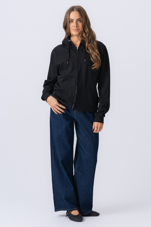 Basic Zip Hoodie - Zwart