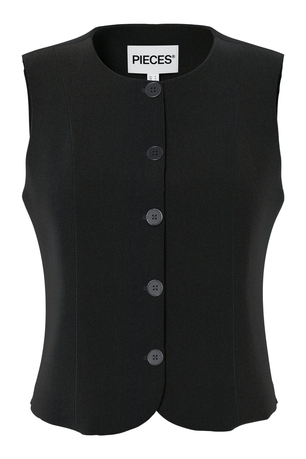 Kamil Fitted Vest - Black