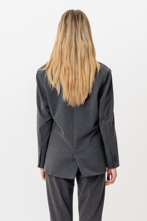 Blazer met klassieke pasvorm - Donkergrijs