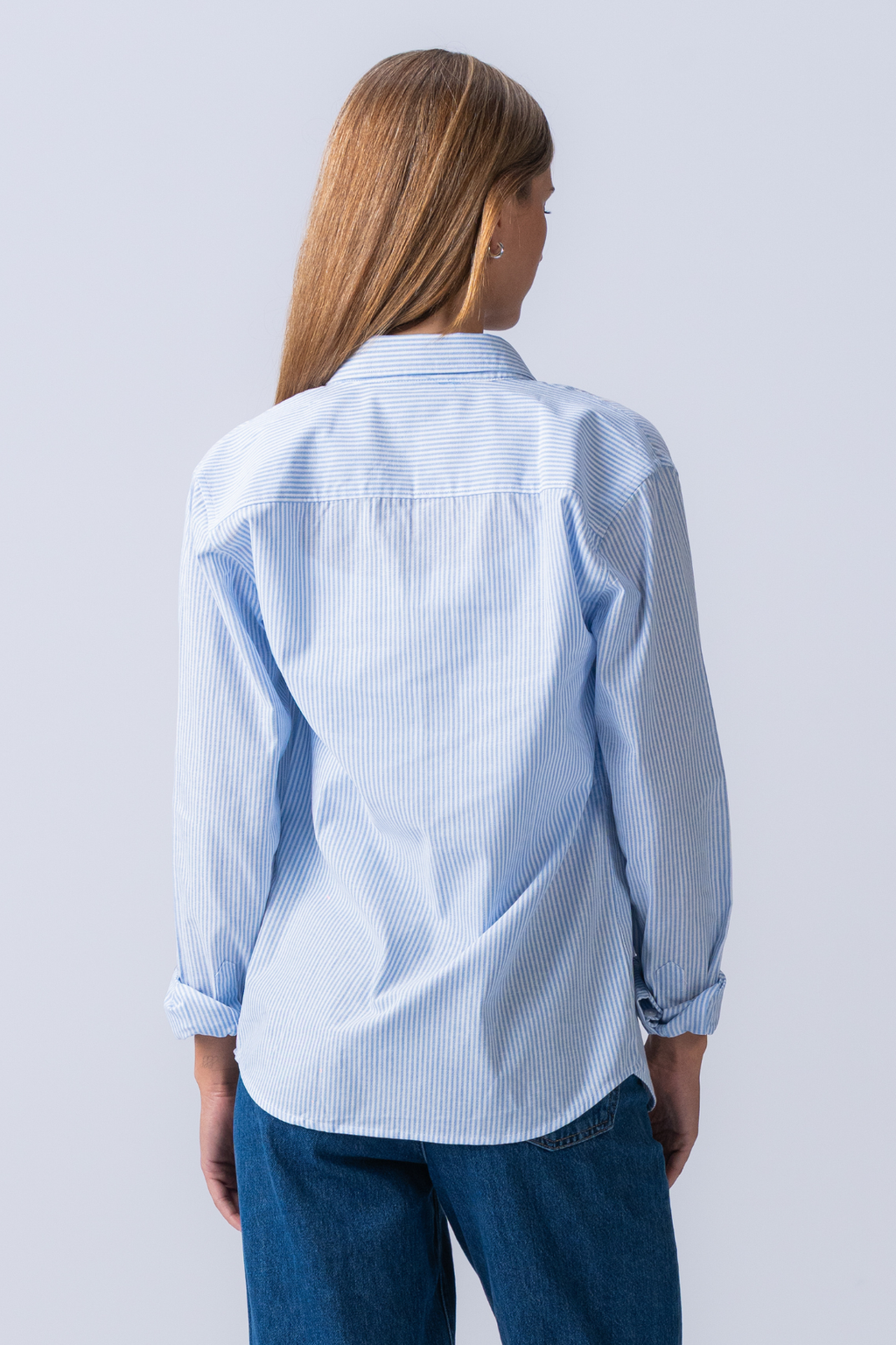 Vriendje Oxford Shirt - lichtblauw/wit