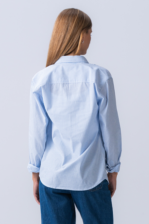 Vriendje Oxford Shirt - lichtblauw/wit