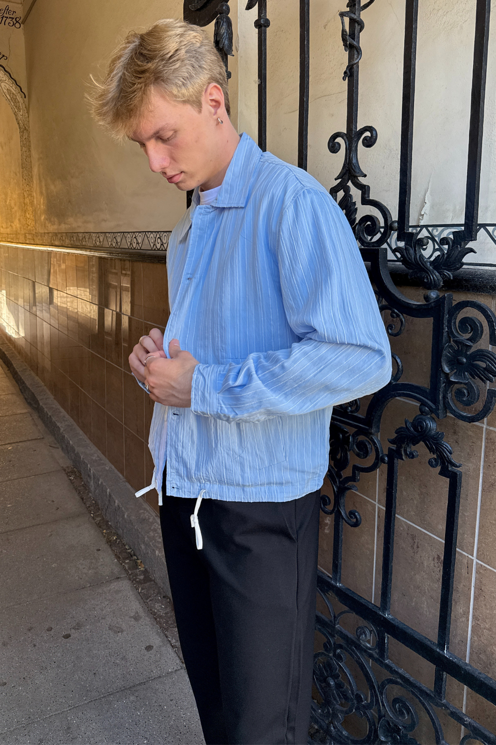 Ezra -jas - lichtblauw