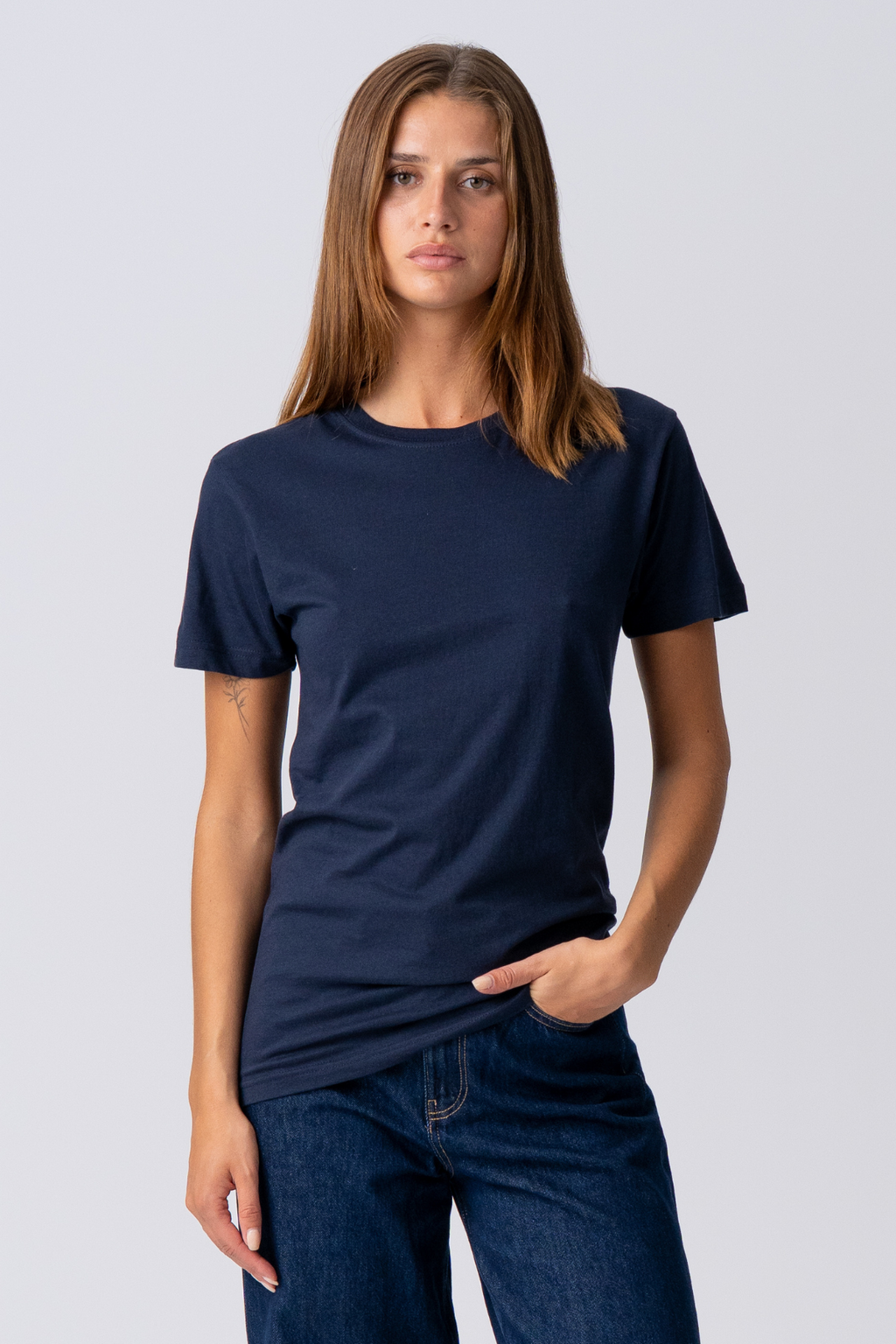 Basic Licht T -shirt - marine