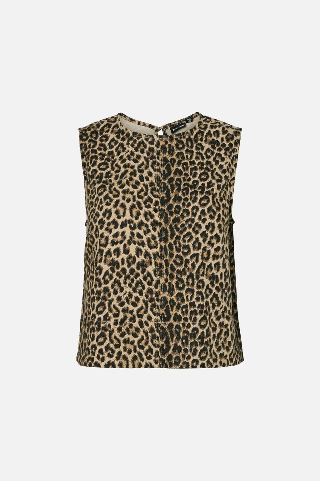 Salume Denim Top - White Pepper Leo