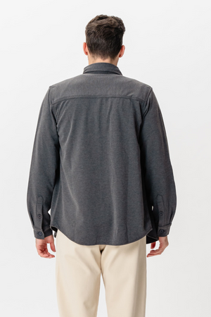 Performance Regular Overshirt - Charcoal
