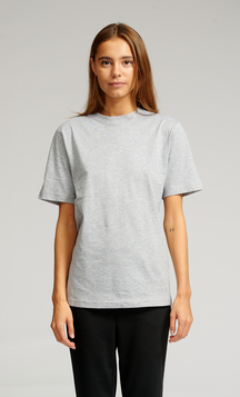 Oversized t -shirt - grijze melange