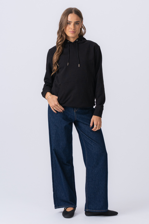 Sweatshirt hoodie - zwart