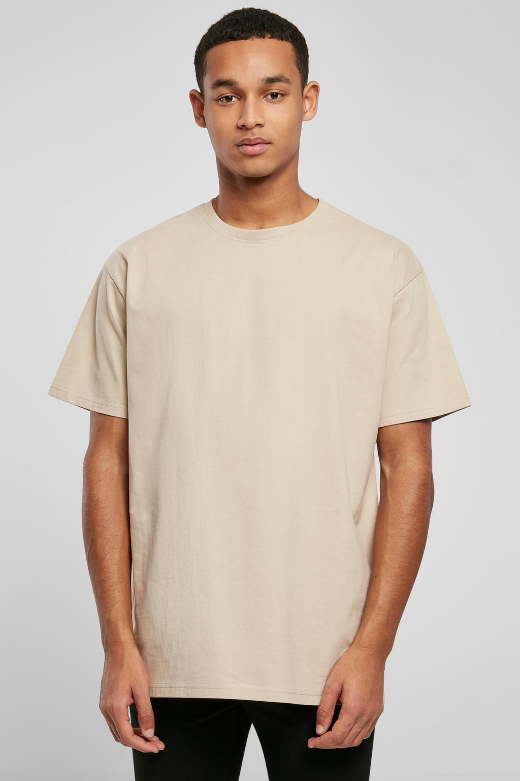 Zwaar Oversized T -shirt - nat zand