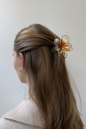 Flower Hair Clip - Wit