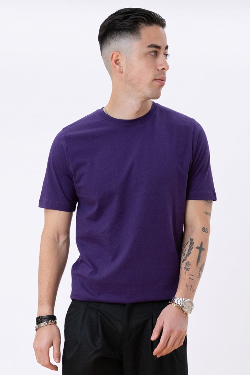 Basic T-shirt - Paars