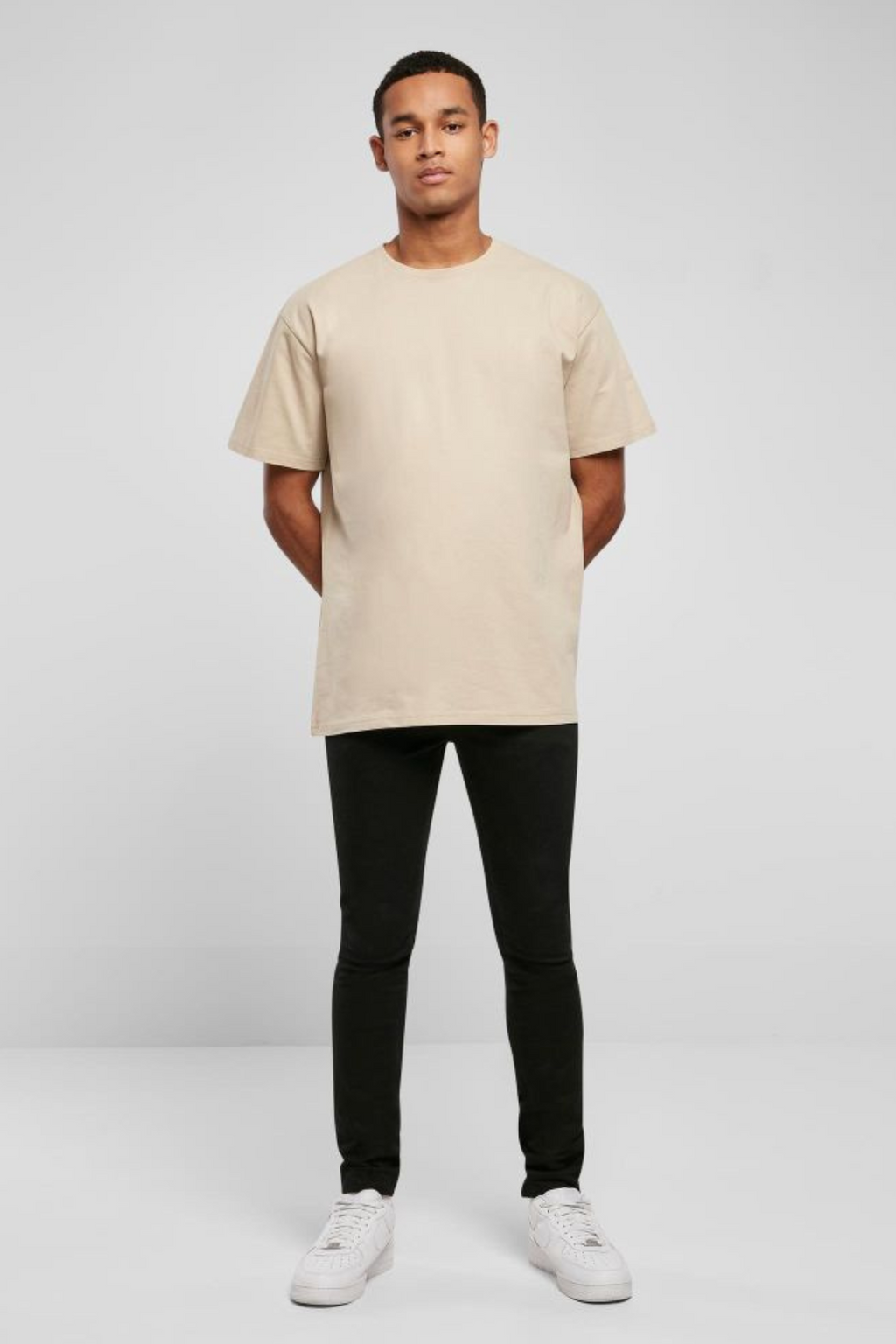 Zwaar Oversized T -shirt - nat zand