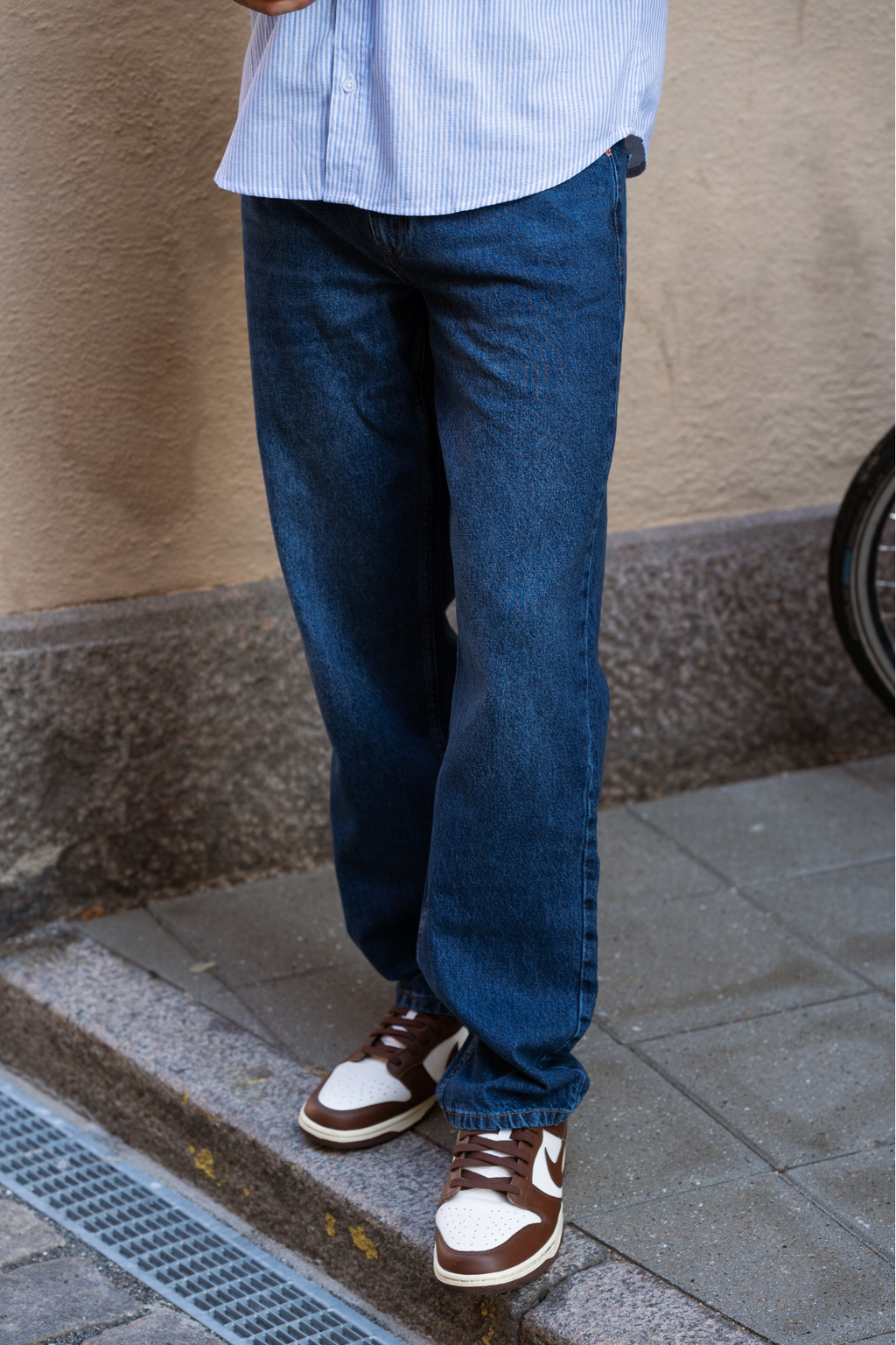 Ontspannen fit jeans - donkerblauwe denim