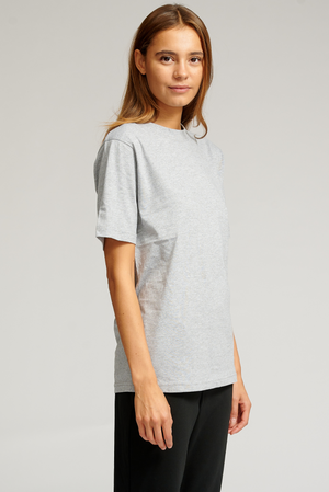 Oversized t -shirt - grijze melange