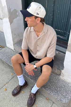 Shirt met korte mouwen - zand