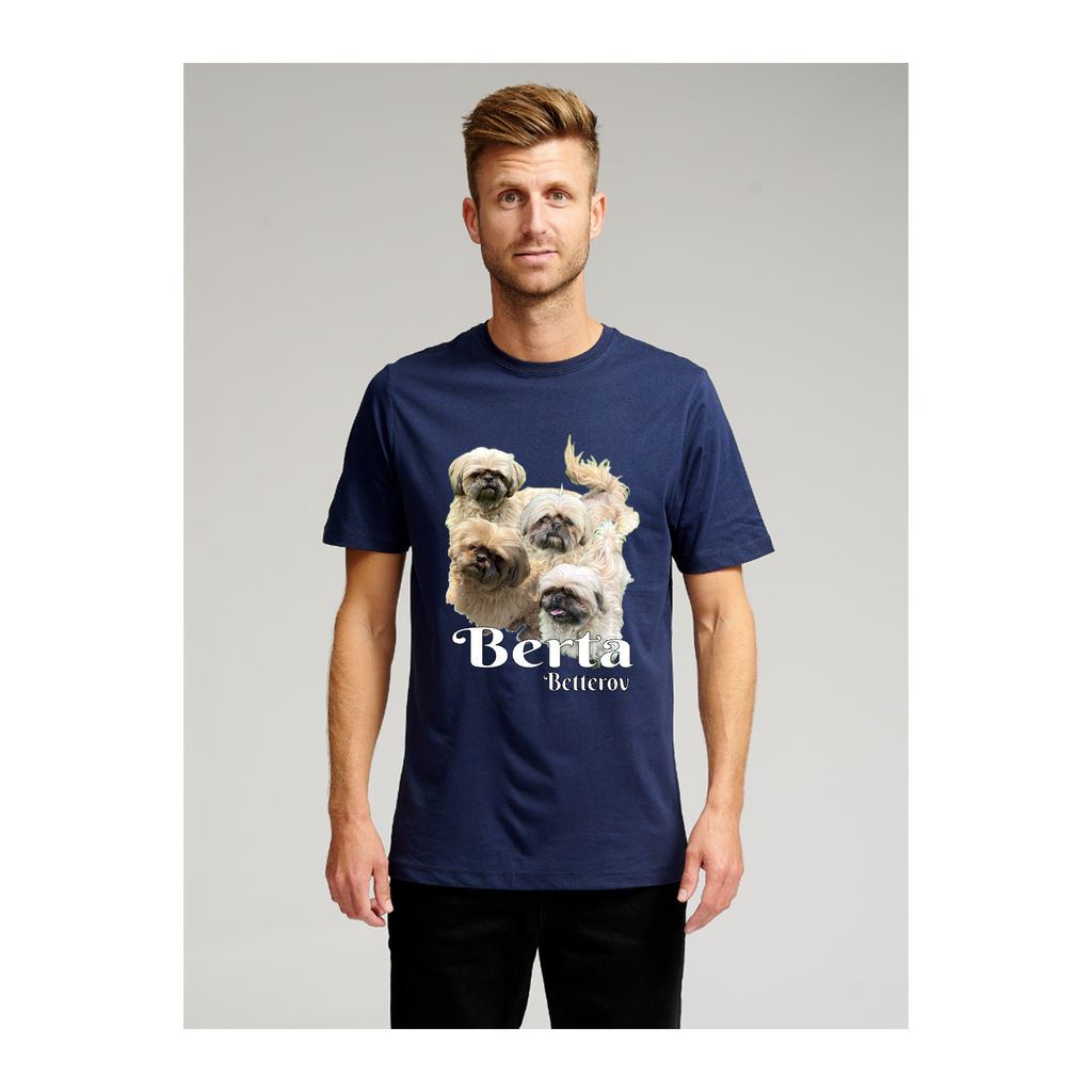 Biologisch Basic T -shirt - marine