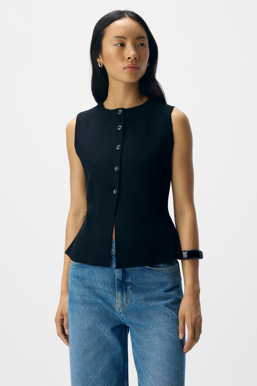 Reynard Knit Vest - zwart