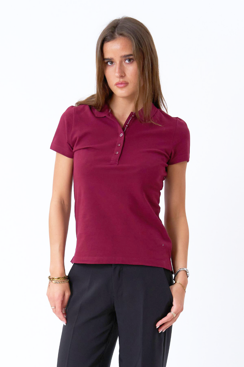 Polo shirt - Bourgondië