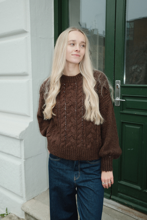 Emma Cable Knit - Chocolate
