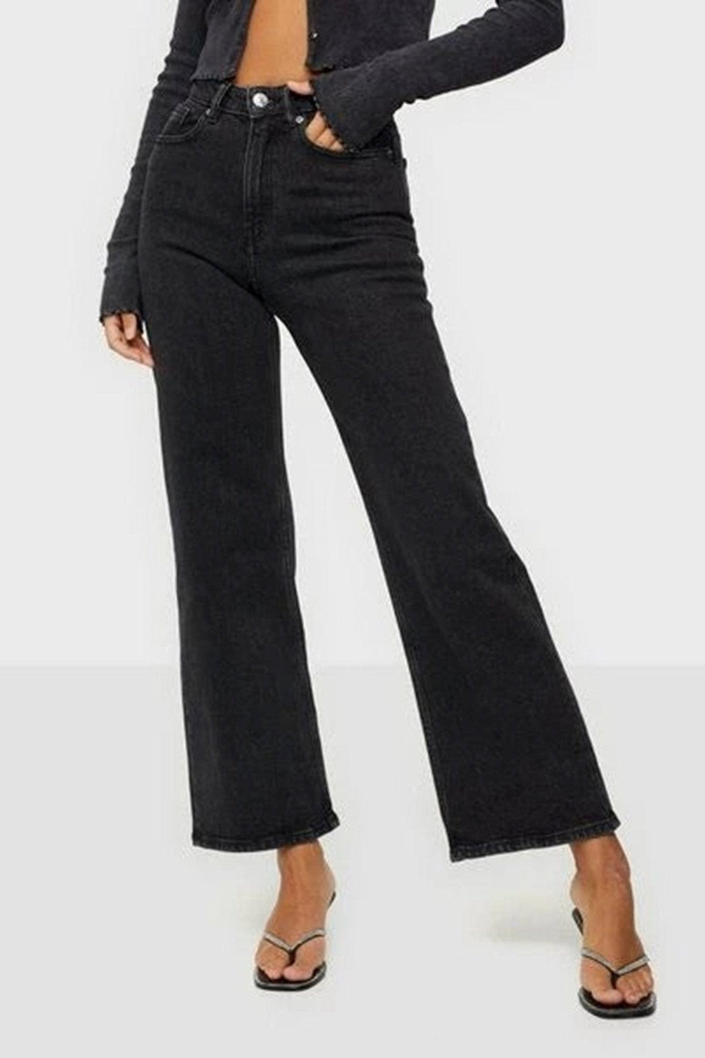 Juicy jeans (wide been) - zwarte denim
