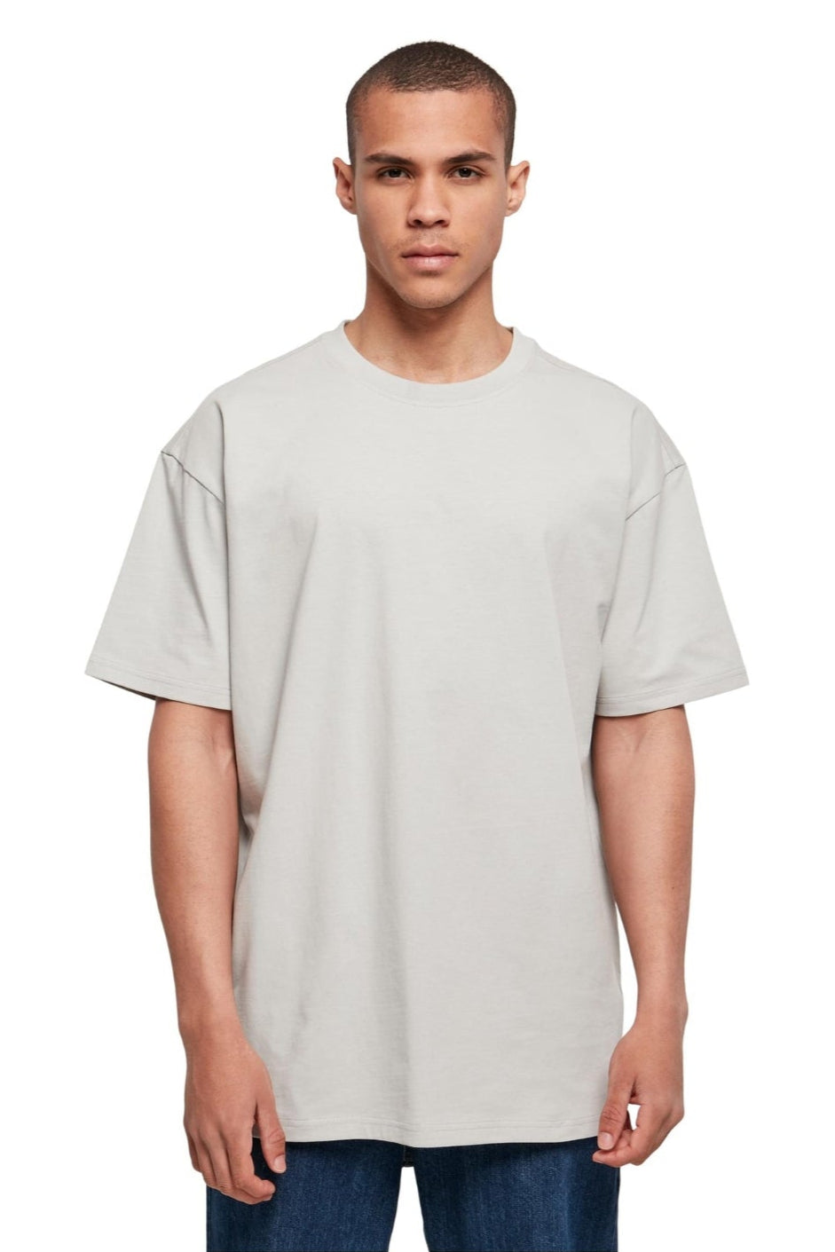 Zwaar Oversized T -shirt - licht asfalt