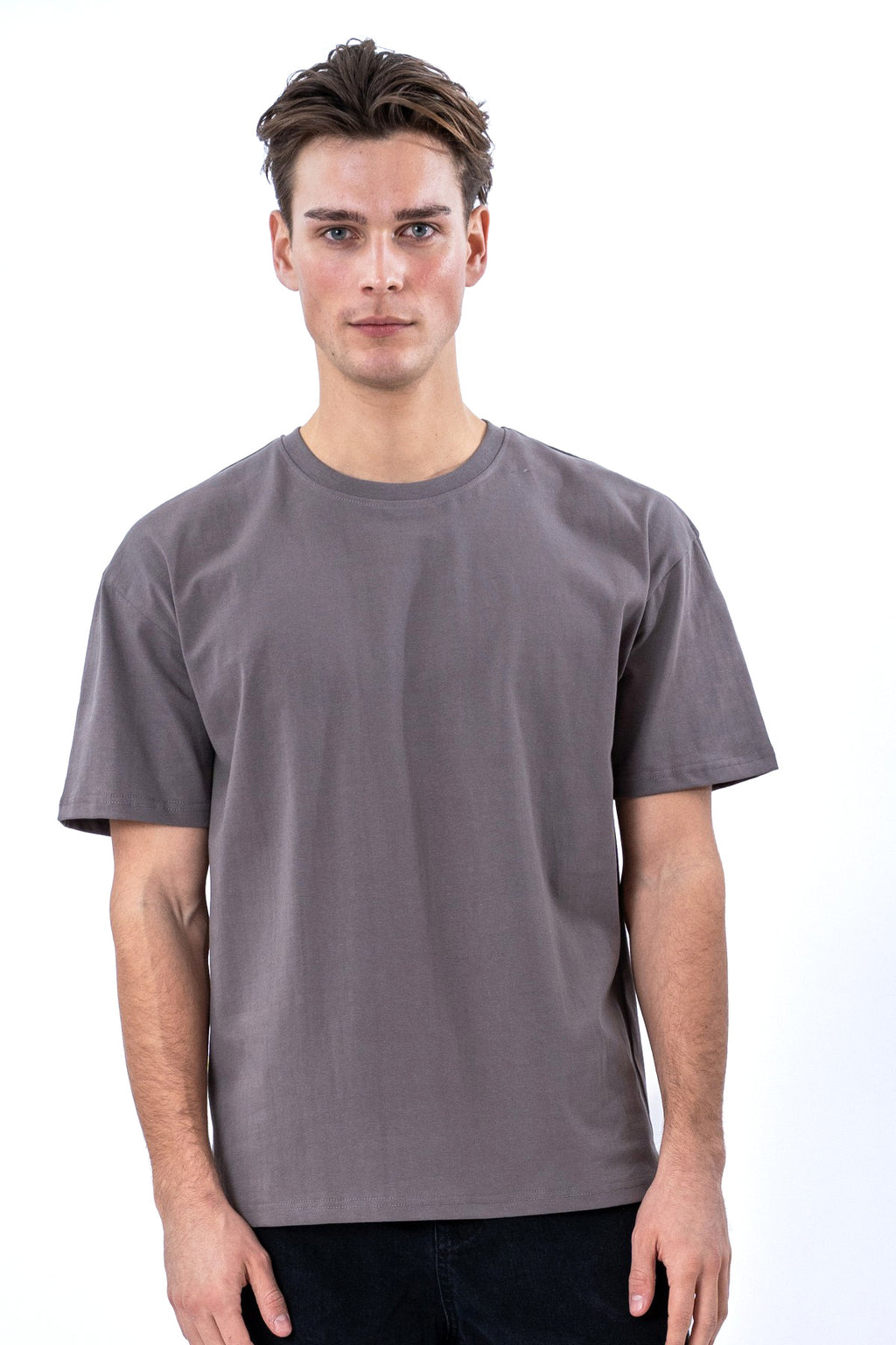 Boxy T-shirt - Donkergrijs