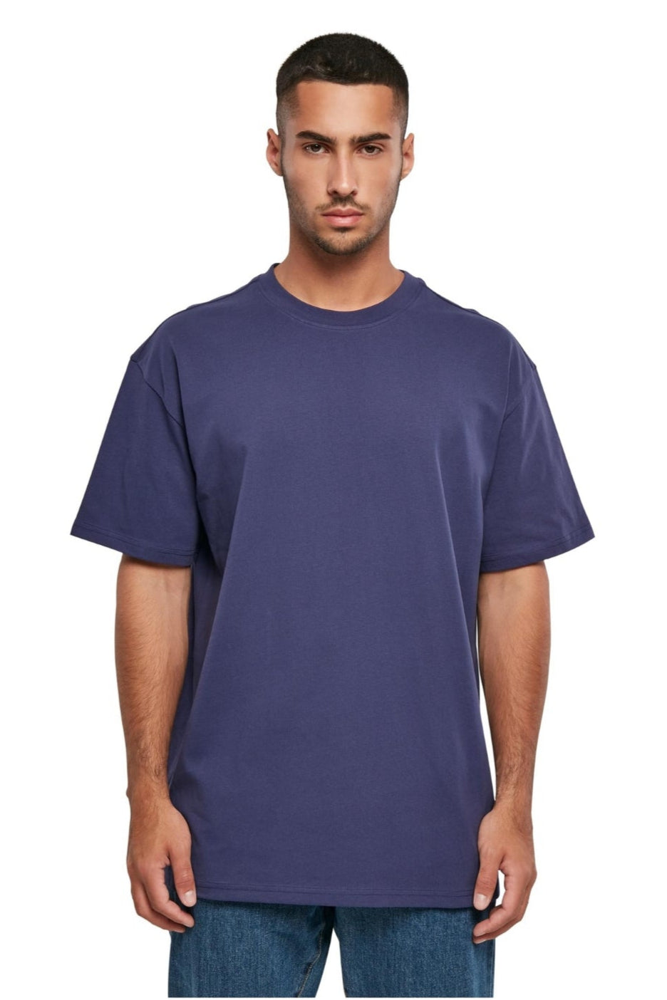Zwaar Oversized T -shirt - lichte marine