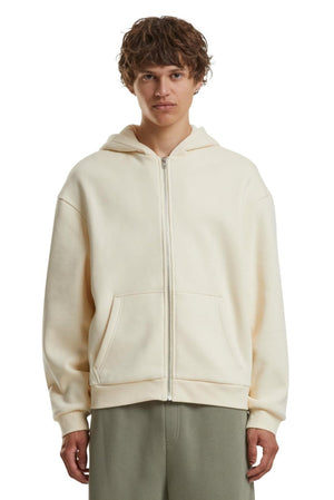 Everyday zip hoodie - wit zand
