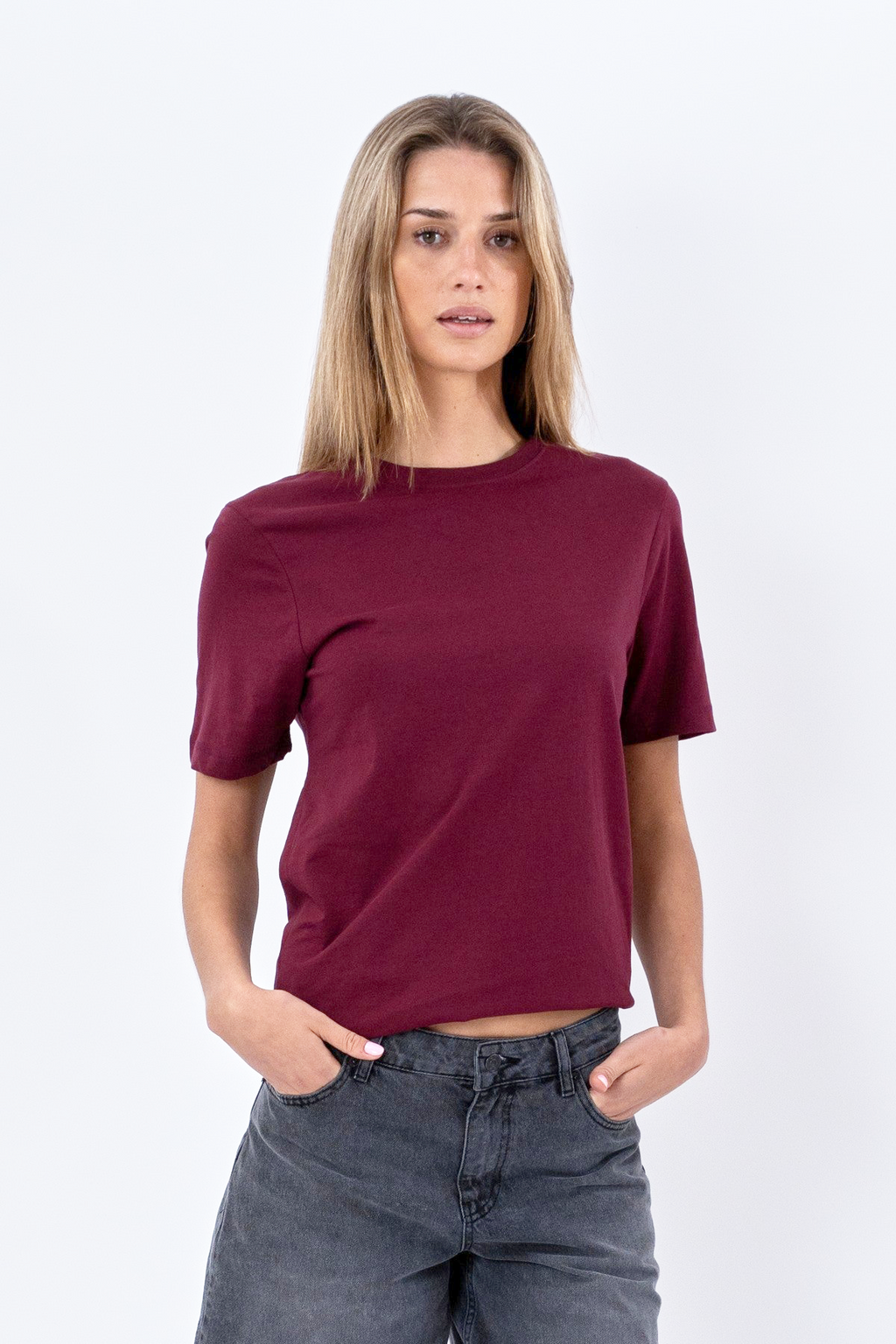 Vriendje tee - bordeauxrood rood