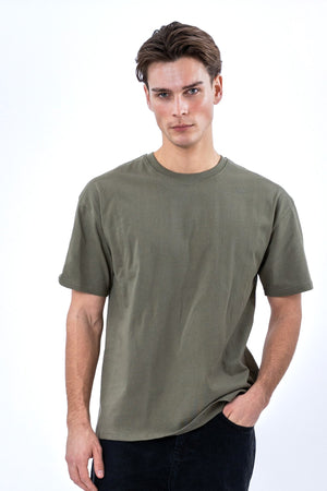 Boxy T-shirt - Olijf