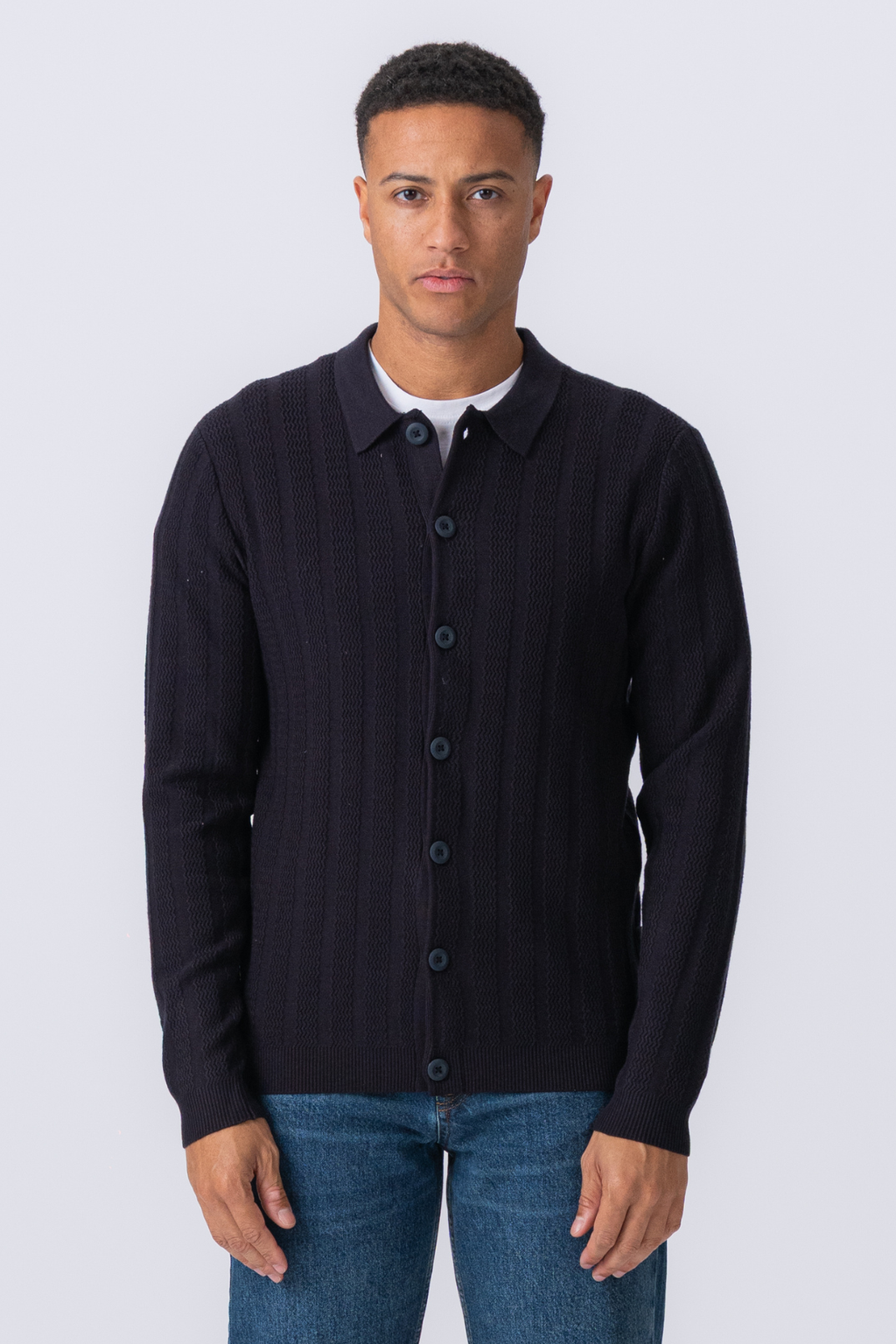 Arthur Knit Cardigan - Dark Navy