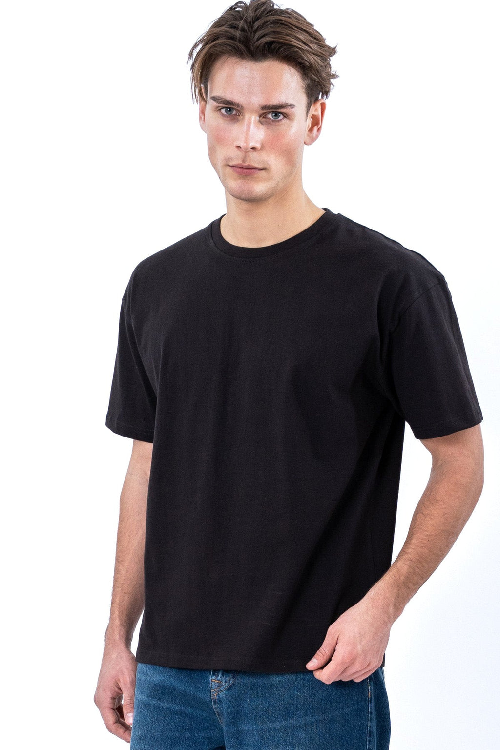 Boxy T-shirt - Zwart
