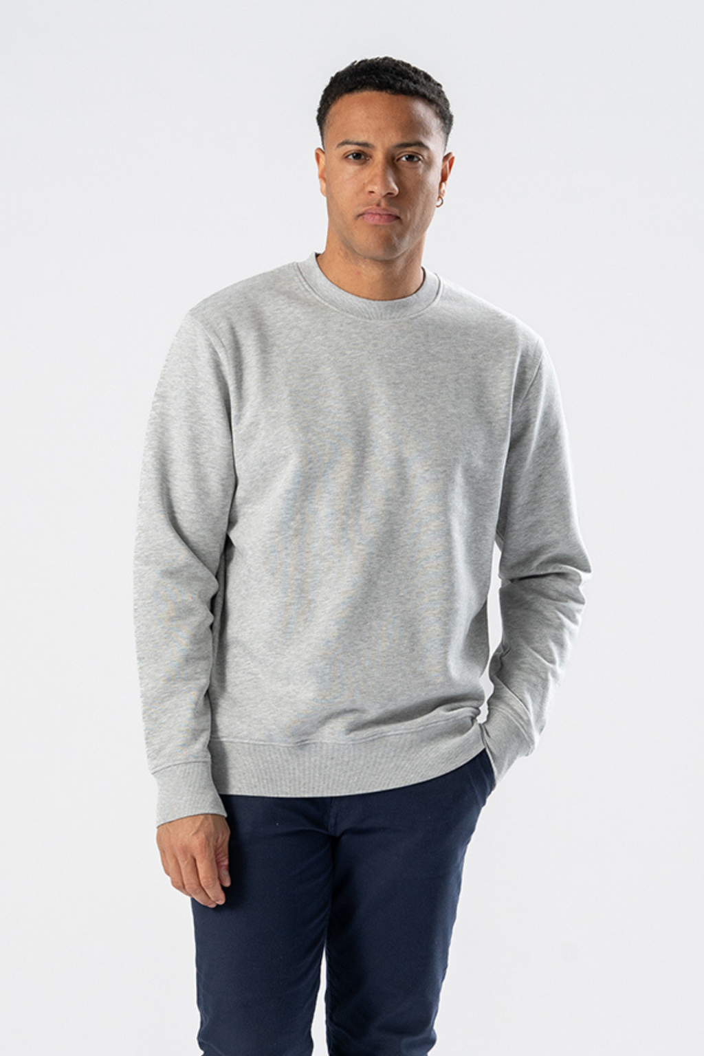 Sweatshirt Crewneck - Asgrijs