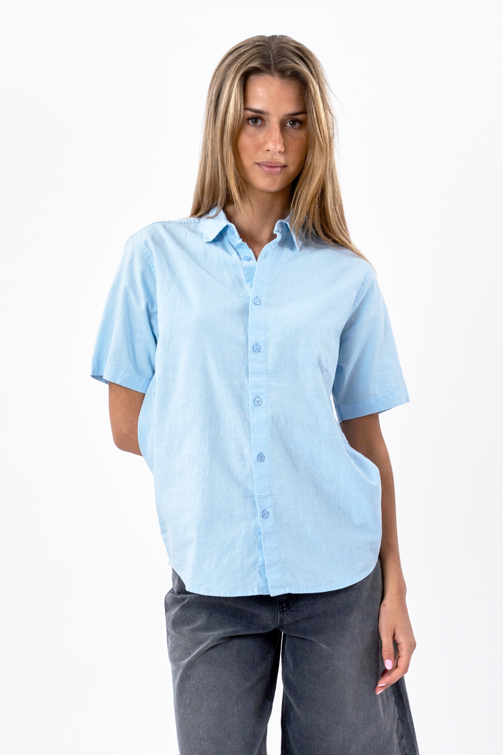 Shirt met korte mouwen - lichtblauw