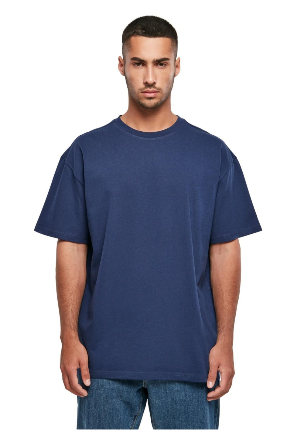 Zwaar Oversized T -shirt - donkerblauw