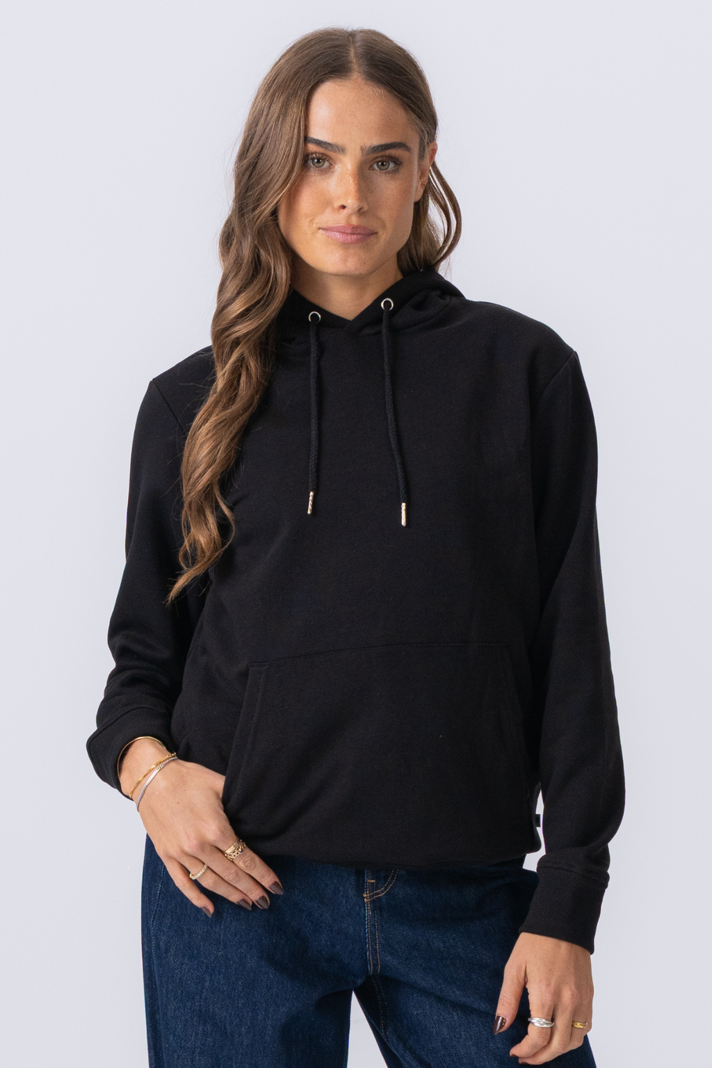 Sweatshirt hoodie - zwart
