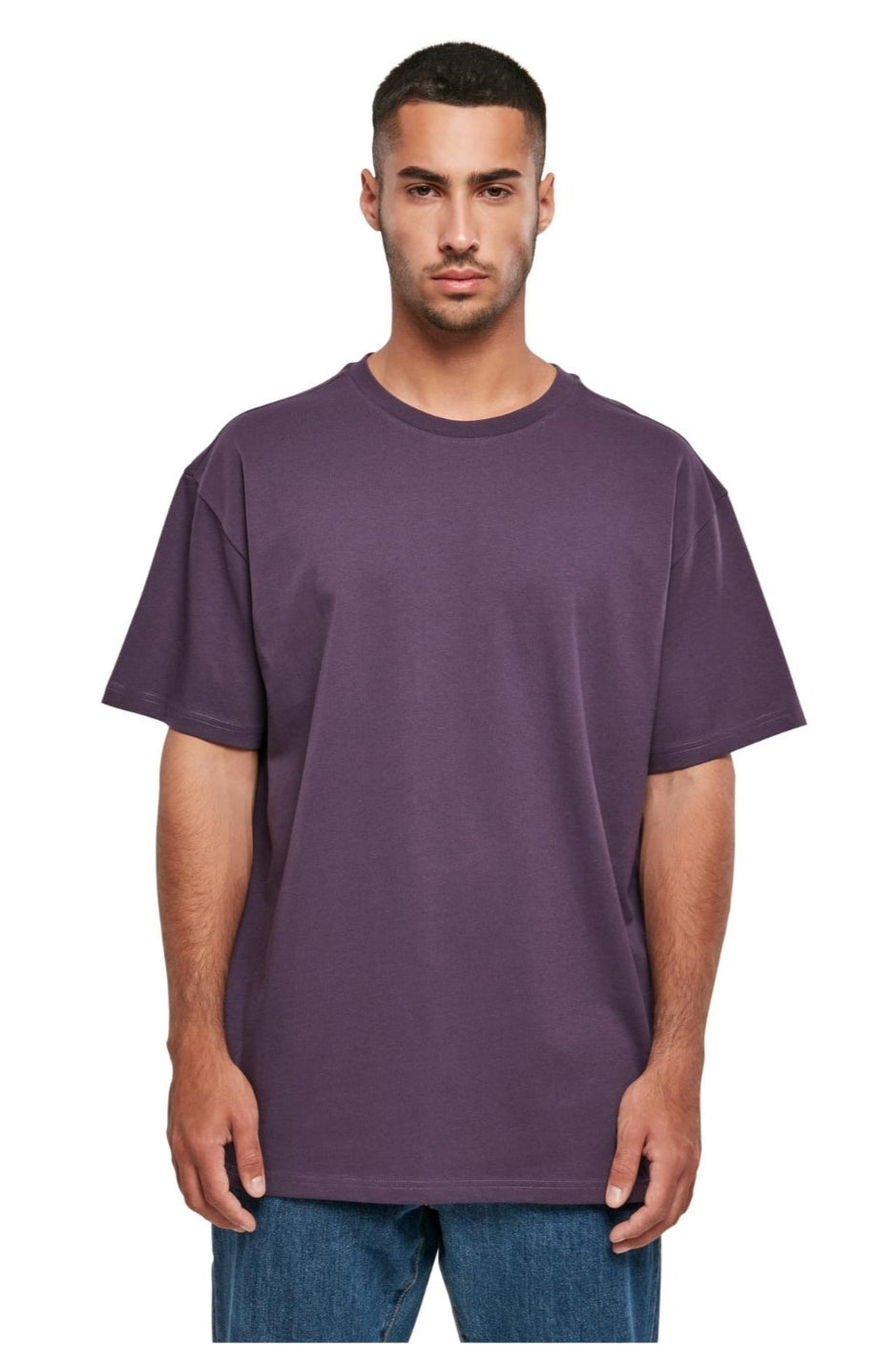 Zwaar Oversized T -shirt - paarse nacht