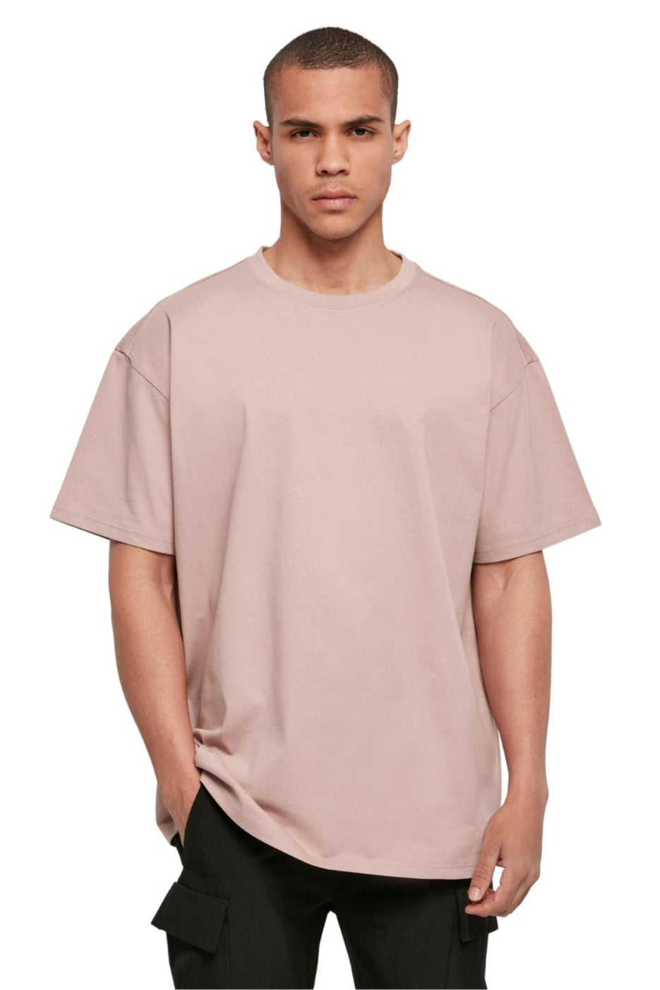 Zwaar Oversized T -shirt - schemering Rose