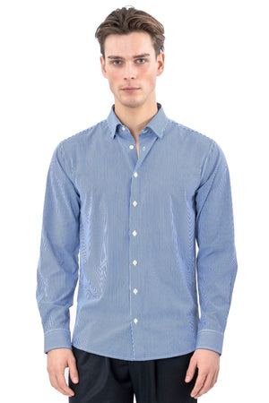 The Original Premium Performance Overhemd - Wit/Marineblauw