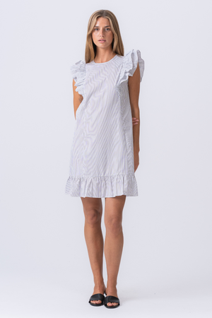 Aila -jurk - Sneeuwwit / zwart