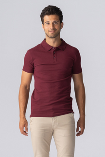 Muscle Polo shirt - Bourgondië